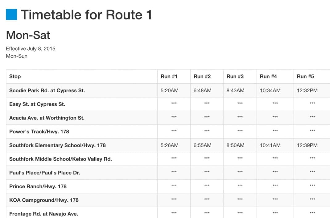 BlinkTag · Open source: Accessible timetables, interactive route maps, and live transit information from GTFS.