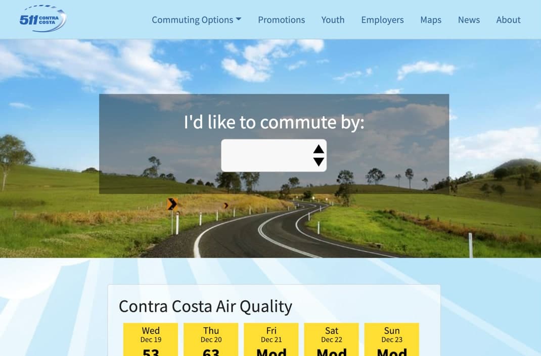 511 CCTA: Websites, participation tools, and digital outreach supporting commuter programs, active transportation, and youth safety.