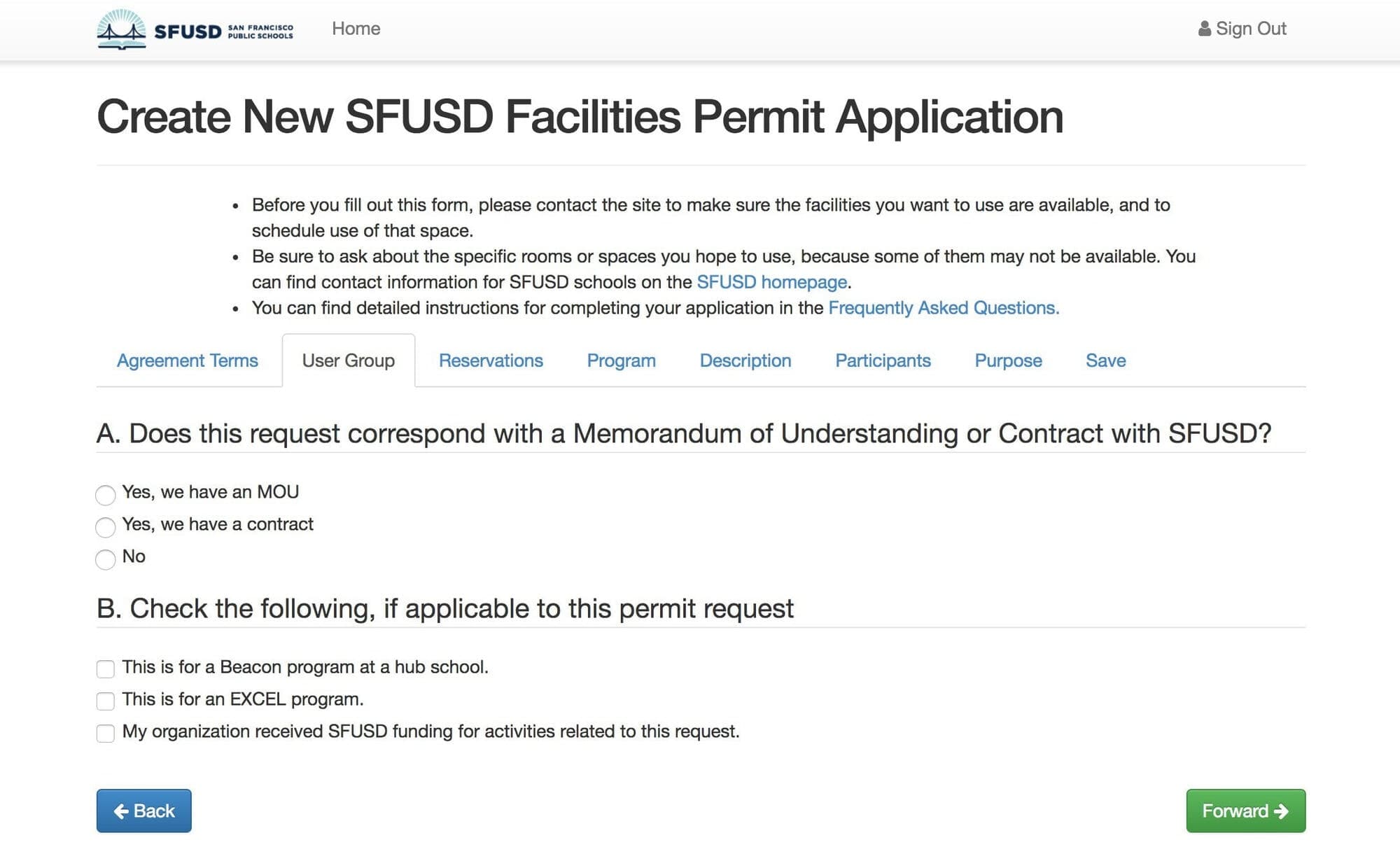 San Francisco Unified School District — project detail 1